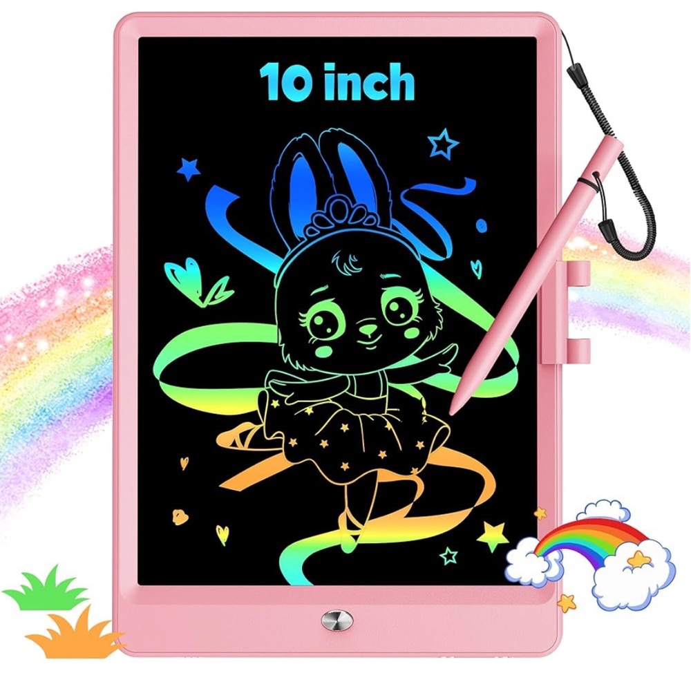 NEW KOKODI 10 Inch LCD Writing Tablet w Anti-Lost Stylus, Erasable Doodl…